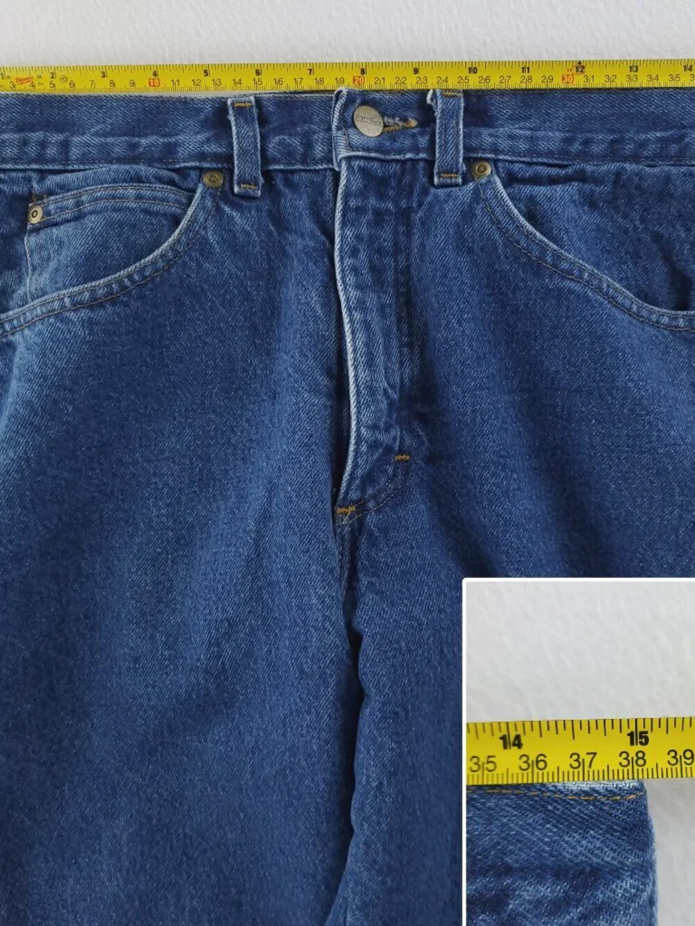 L.L. Bean Vintage Fleece Lined Jeans Denim Double L Made USA Men's 30x33